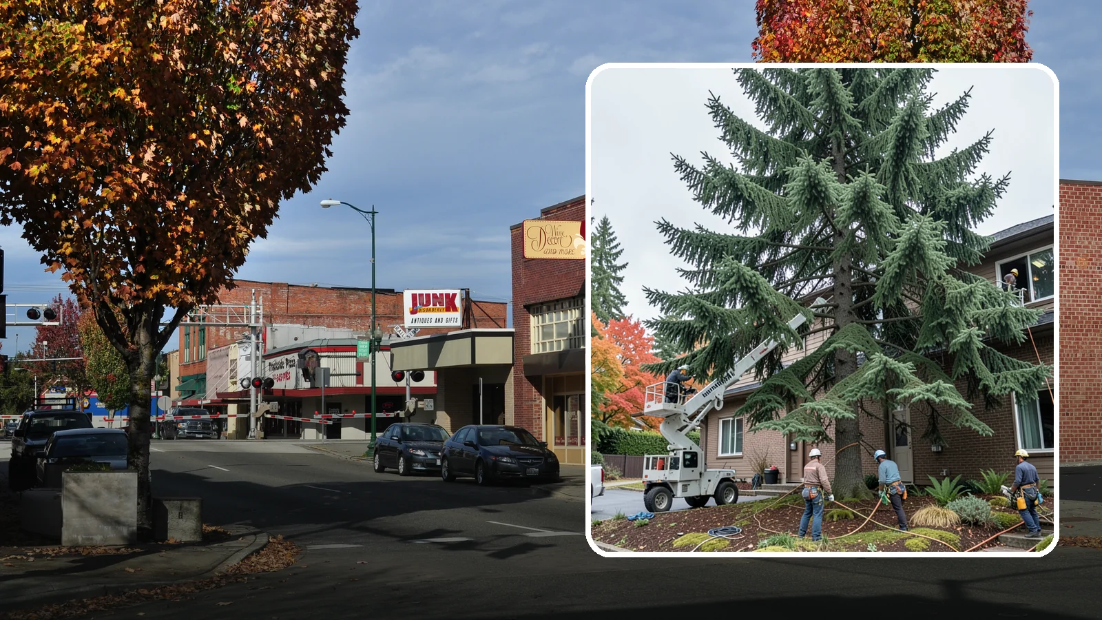 Commercial tree maintenance in Puyallup, Pierce County, WA - Ongoing tree maintenance for commercial properties.