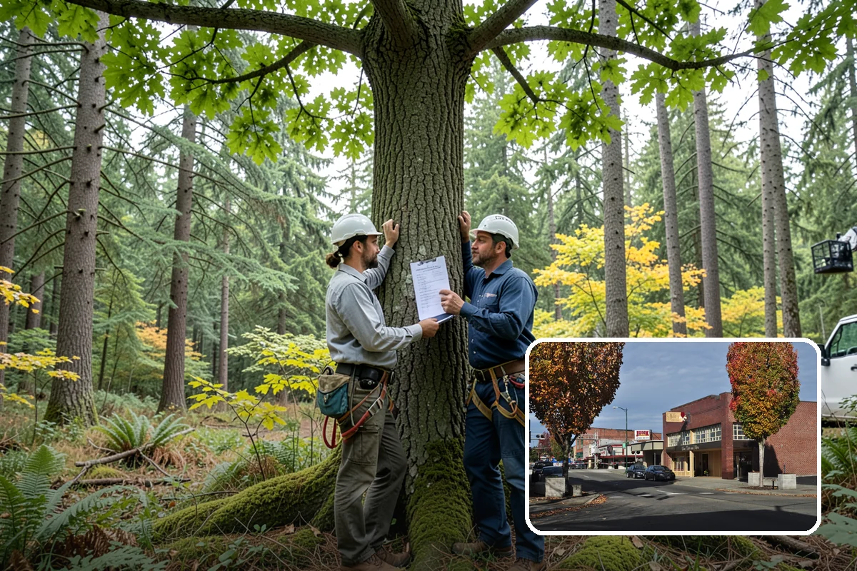 Commercial tree maintenance in Puyallup, Pierce County, WA - Keeps trees across a property safe and presentable