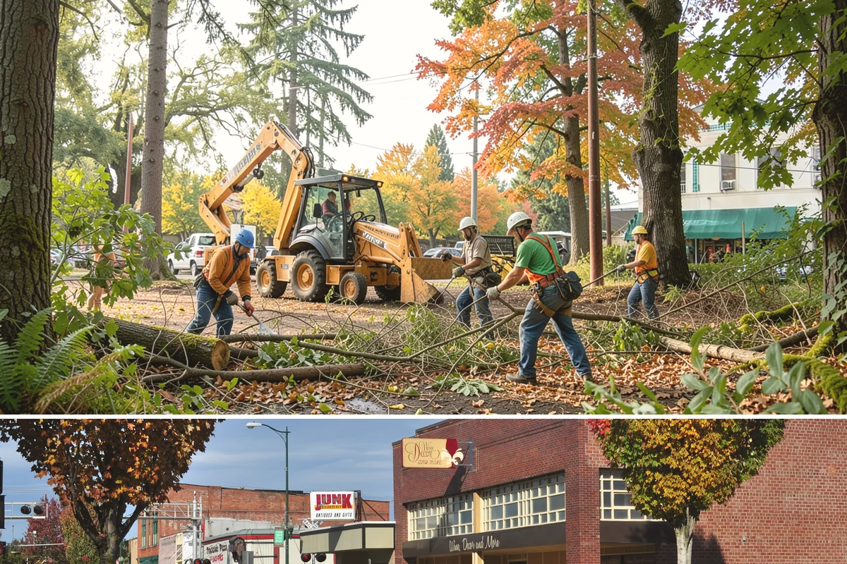 Commercial tree maintenance in Puyallup, Pierce County, WA - Work is performed year-round based on specific pruning needs and safety priorities dictated by recognized arboricultural...