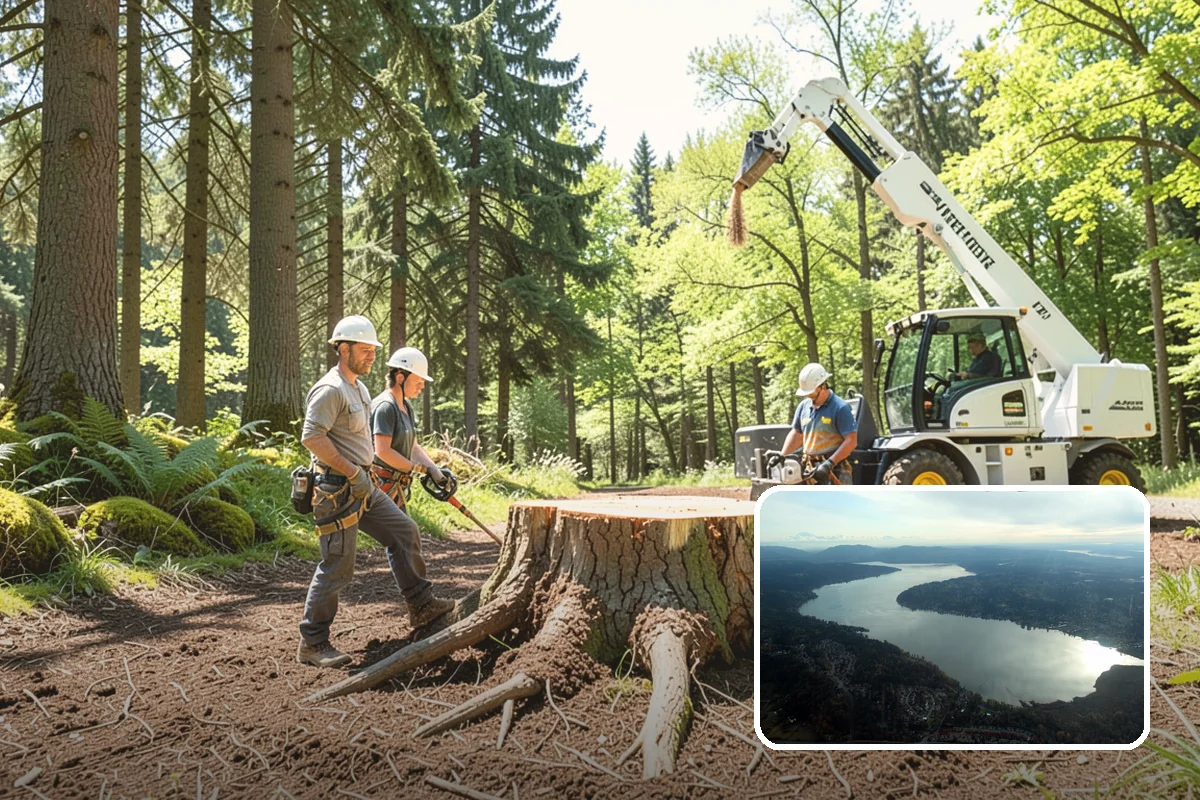 Commercial tree maintenance in Sammamish, King County, WA - Keeps trees across a property safe and presentable