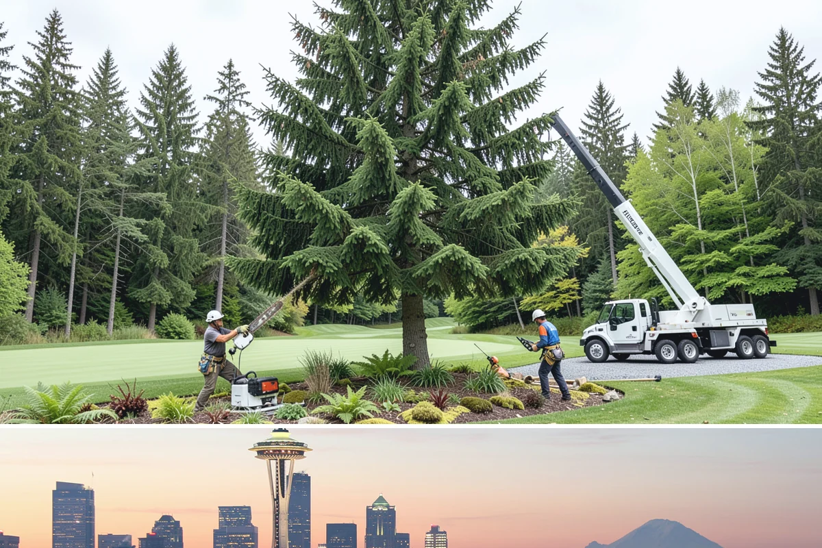 Commercial tree maintenance in Seattle, King County, WA - Work is performed year-round based on specific pruning needs and safety priorities dictated by recognized arboricultural...