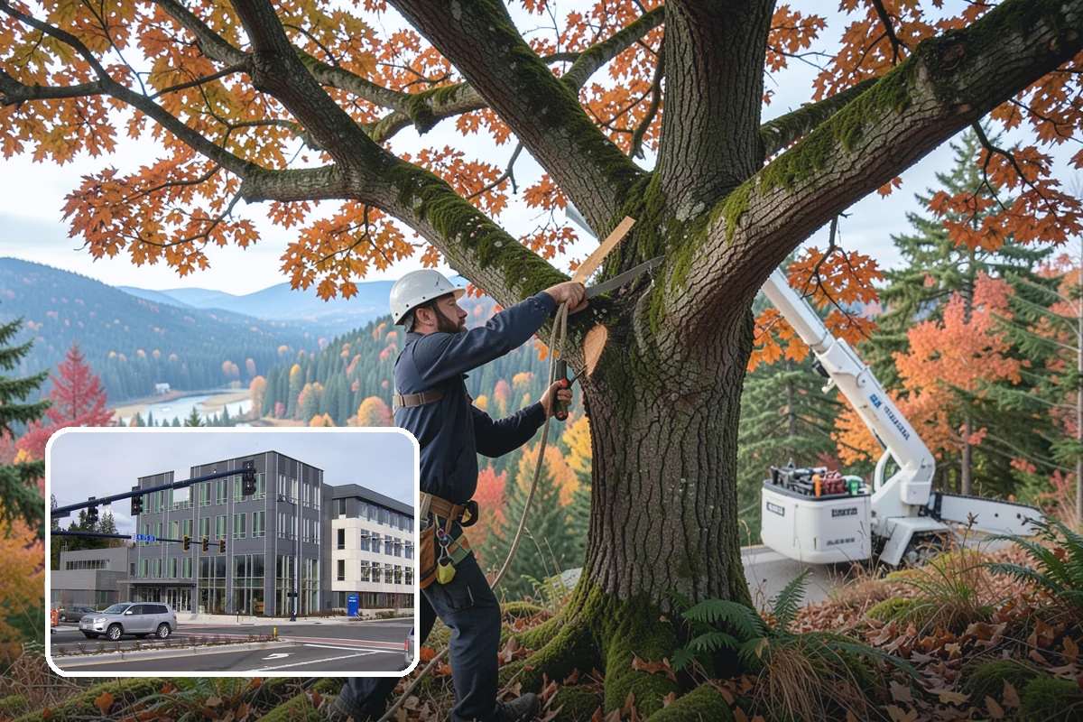Commercial tree maintenance in Shoreline, King County, WA - Keeps trees across a property safe and presentable