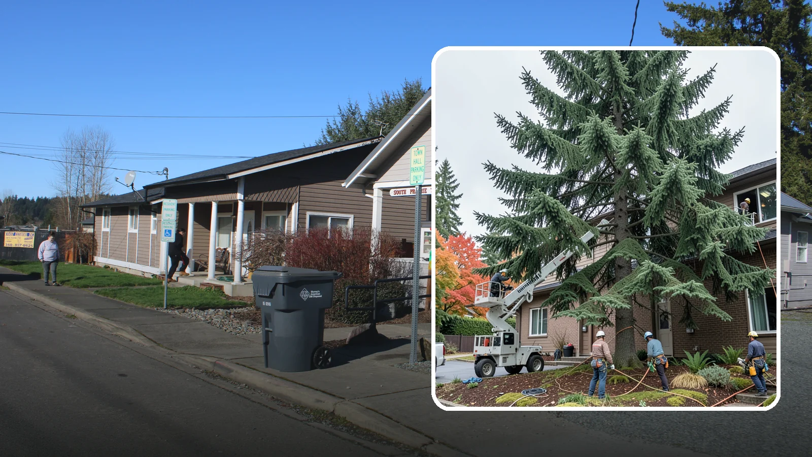 Commercial tree maintenance in South Prairie, Pierce County, WA - Ongoing tree maintenance for commercial properties.