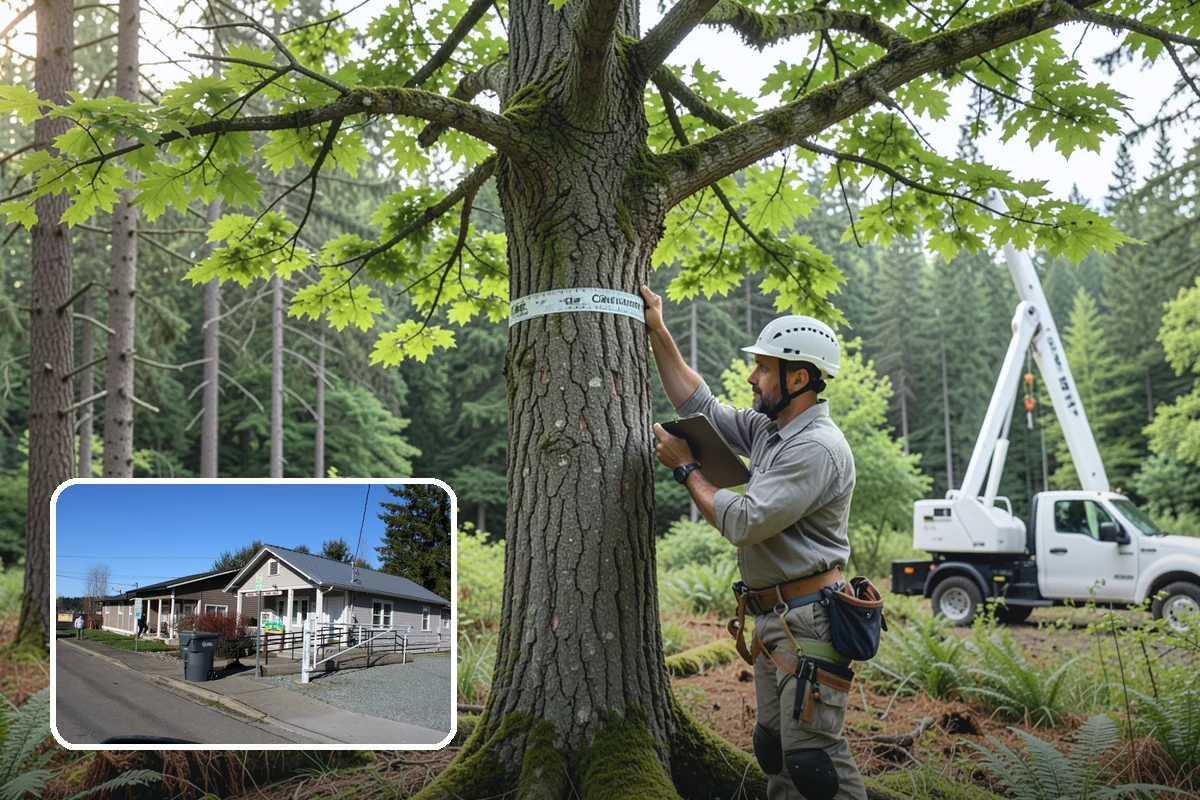 Commercial tree maintenance in South Prairie, Pierce County, WA - Keeps trees across a property safe and presentable