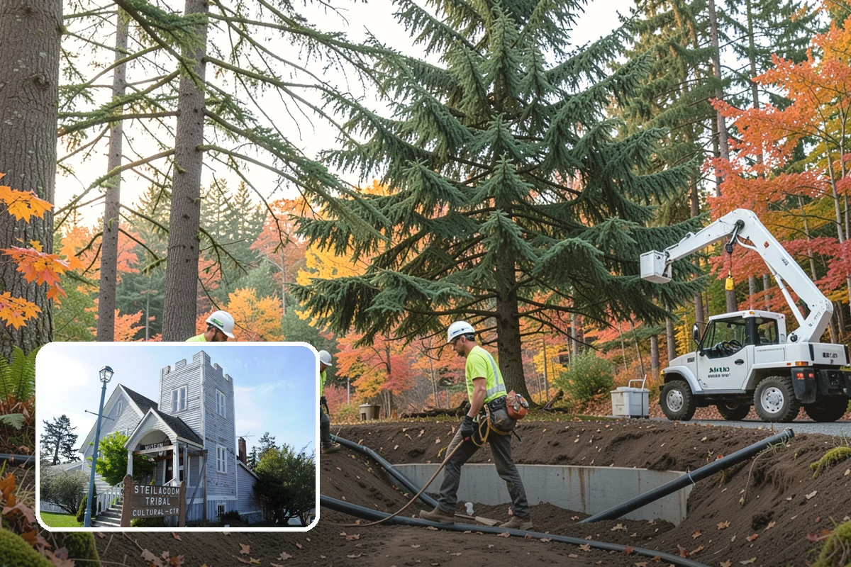 Commercial tree maintenance in Steilacoom, Pierce County, WA - Keeps trees across a property safe and presentable