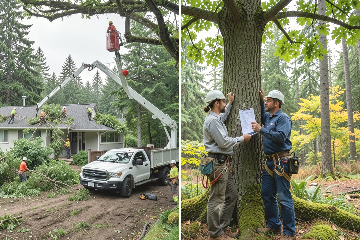 Commercial tree maintenance in Steilacoom, Pierce County, WA - Inventory and assess the property's trees