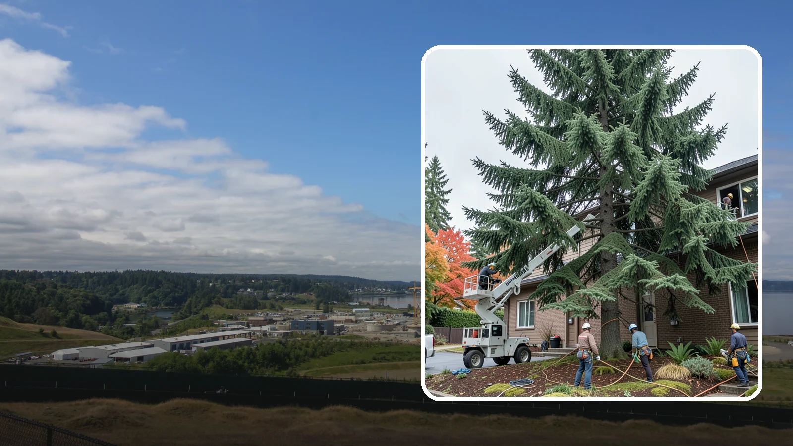 Commercial tree maintenance in University Place, Pierce County, WA - Ongoing tree maintenance for commercial properties.