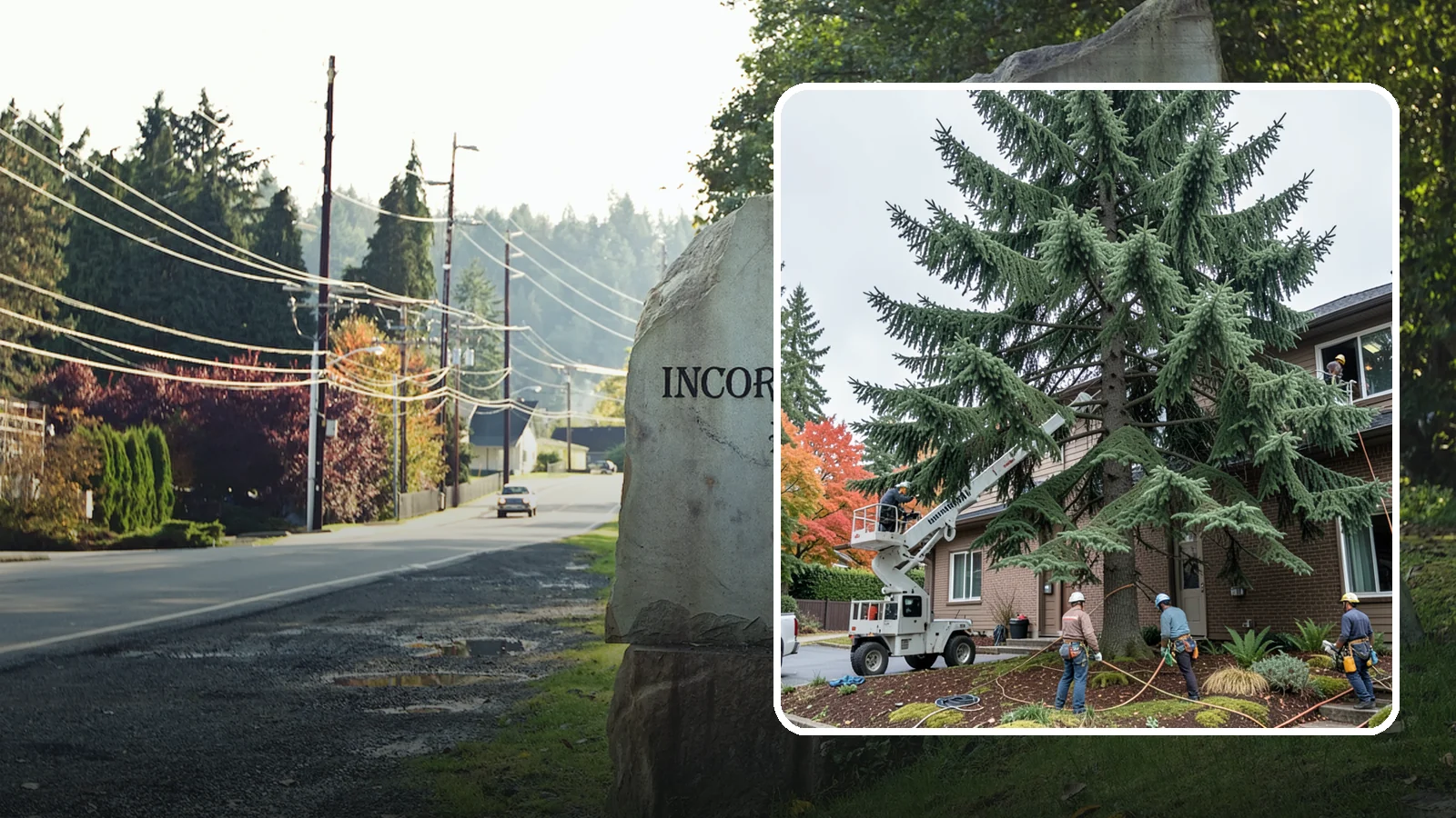 Commercial tree maintenance in Wilkeson, Pierce County, WA - Ongoing tree maintenance for commercial properties.
