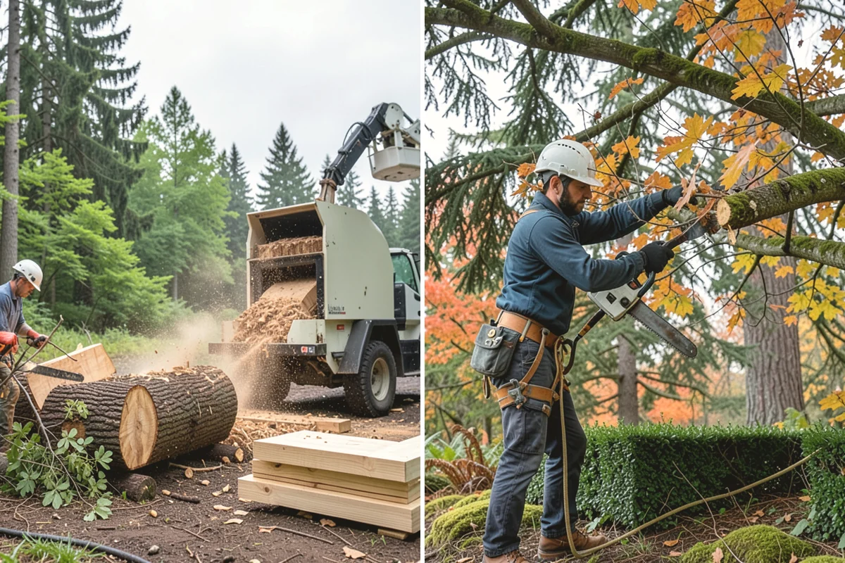 Compost spreading in Anacortes, Skagit County, WA - Inspect the tree and its site