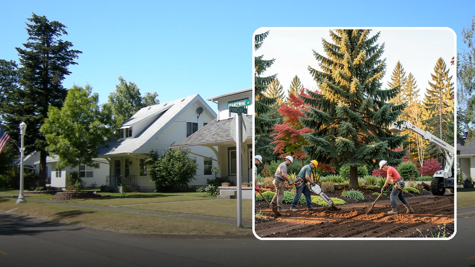 Compost spreading in DuPont, Pierce County, WA - The application of compost to improve soil.