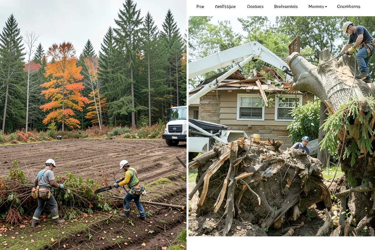 Compost spreading in Enumclaw, King County, WA - Inspect the tree and its site