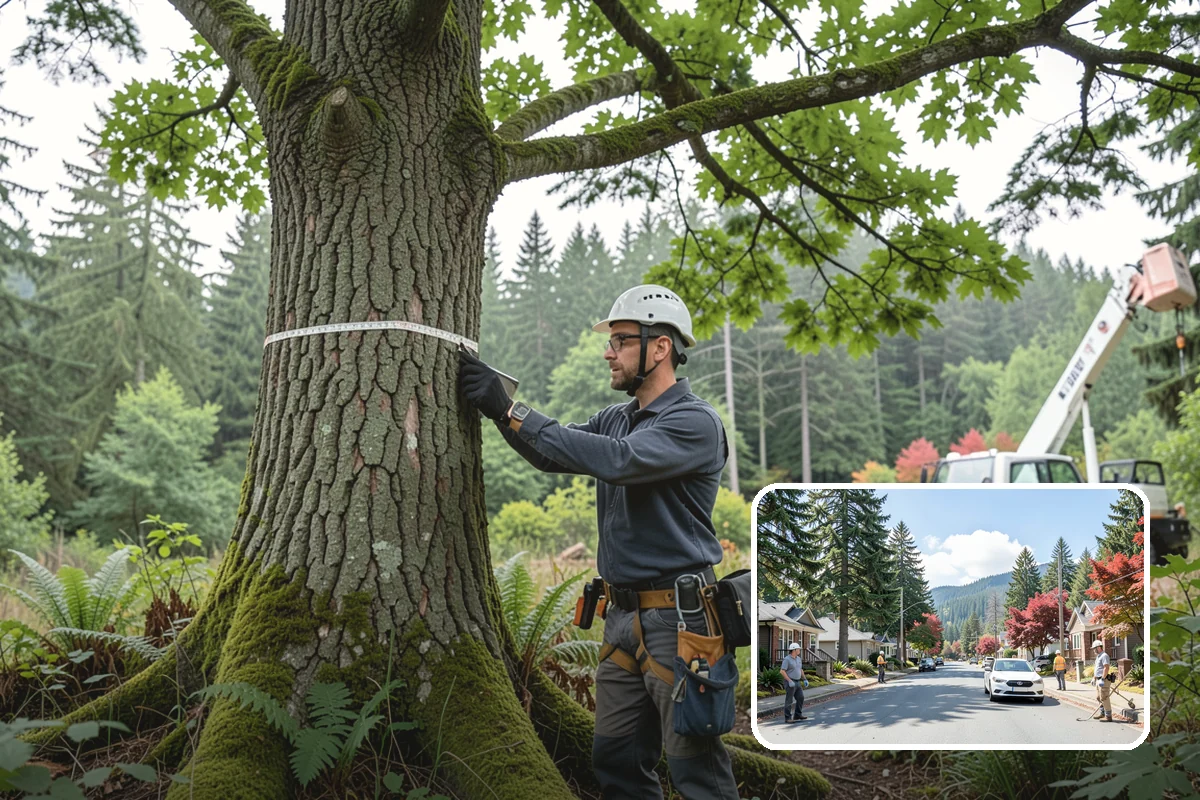 Compost spreading in Hunts Point, King County, WA - Supports long-term tree health and stability