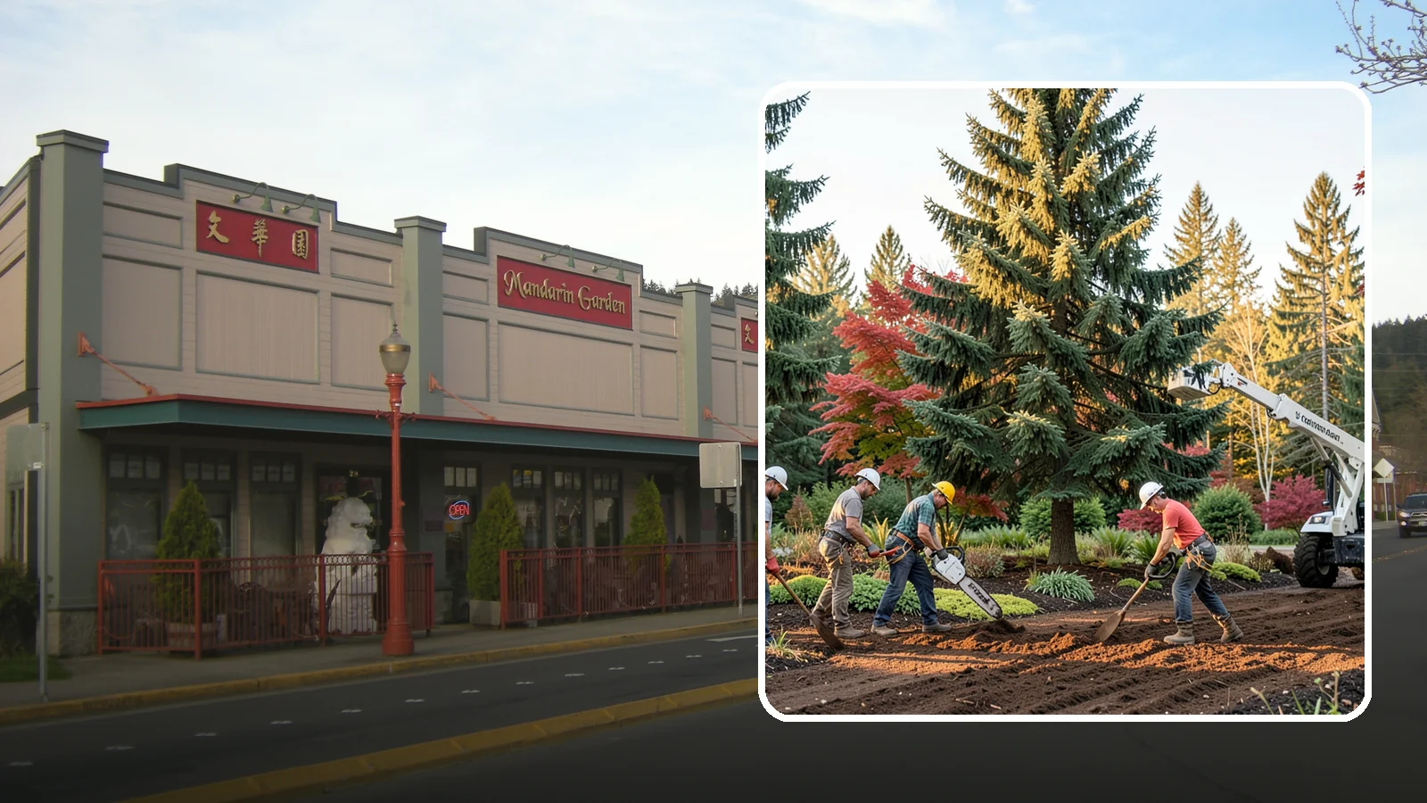 Compost spreading in Issaquah, King County, WA - The application of compost to improve soil.