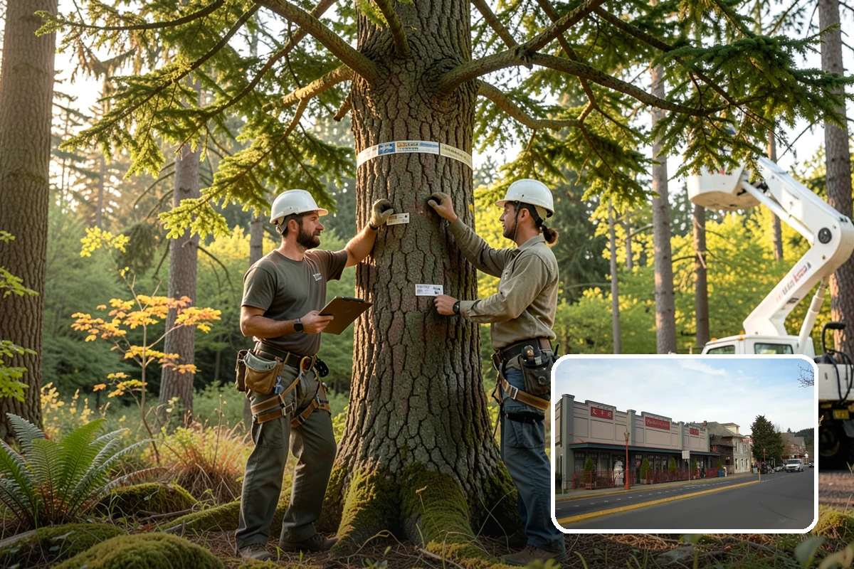 Compost spreading in Issaquah, King County, WA - Supports long-term tree health and stability