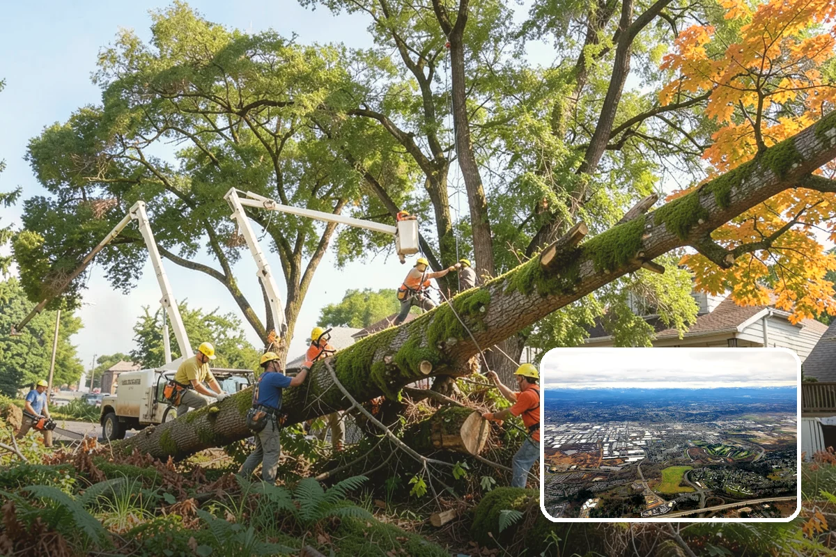 Compost spreading in Kent, King County, WA - Supports long-term tree health and stability
