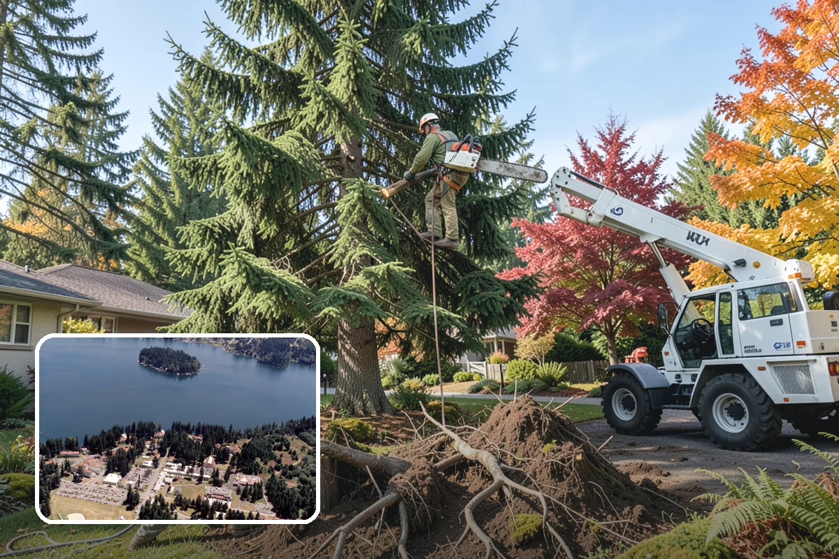 Compost spreading in Lakewood, Pierce County, WA - Supports long-term tree health and stability