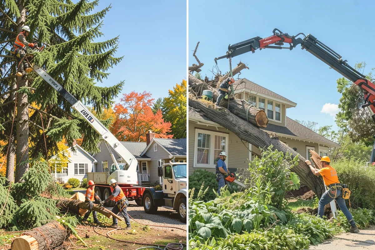 Compost spreading in Lynnwood, Snohomish County, WA - Inspect the tree and its site