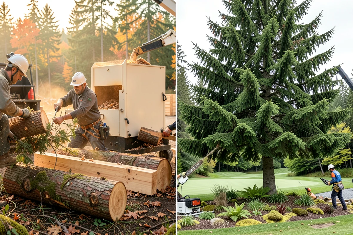 Compost spreading in Maple Valley, King County, WA - Inspect the tree and its site