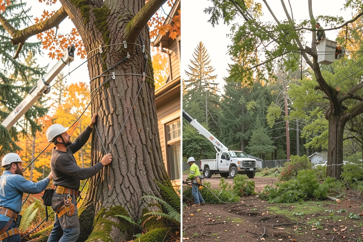 Compost spreading in Mountlake Terrace, Snohomish County, WA - Inspect the tree and its site
