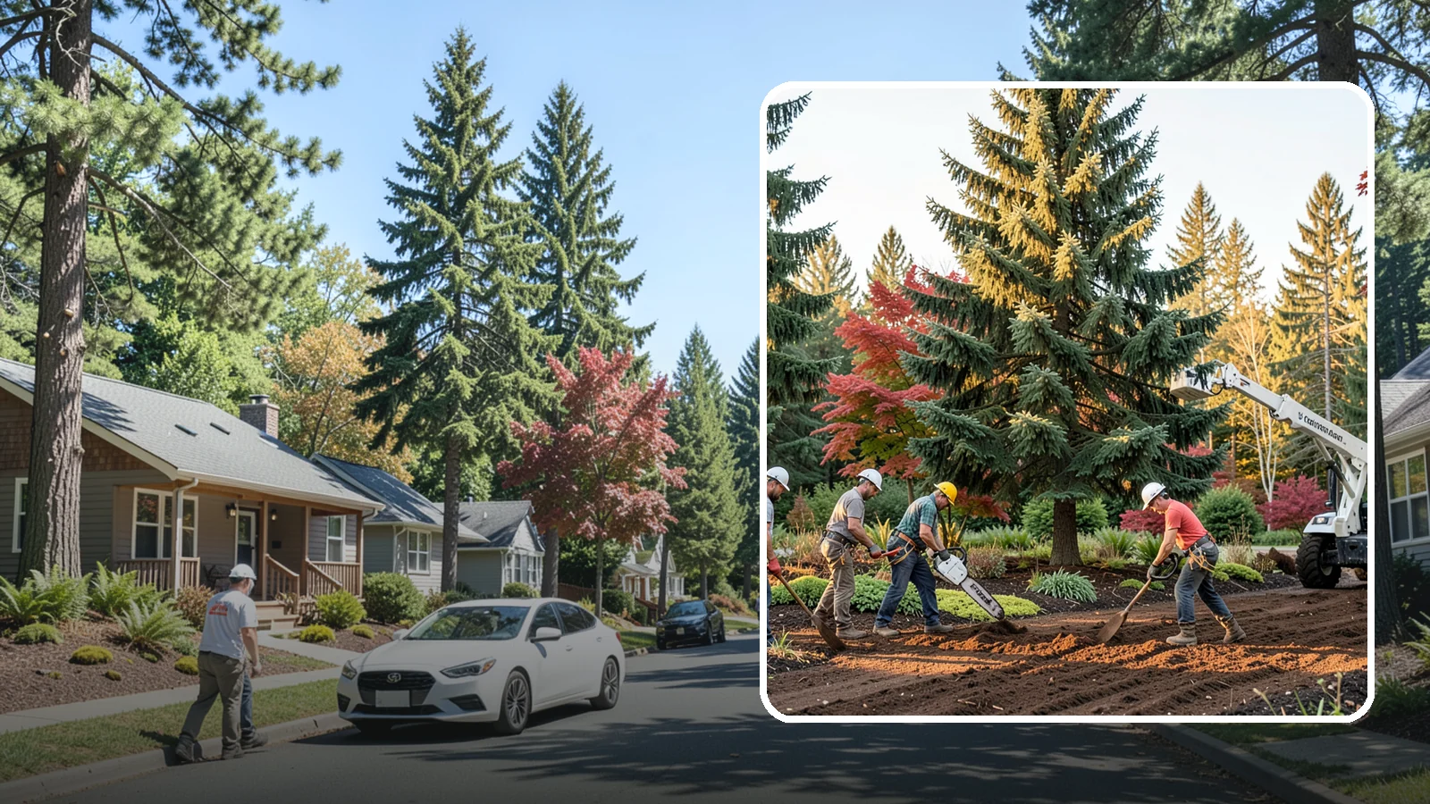 Compost spreading in Orting, Pierce County, WA - The application of compost to improve soil.