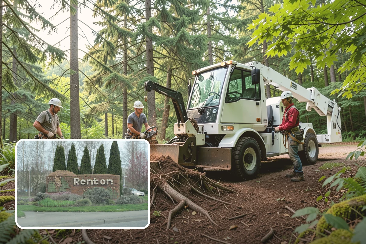 Compost spreading in Renton, King County, WA - Supports long-term tree health and stability