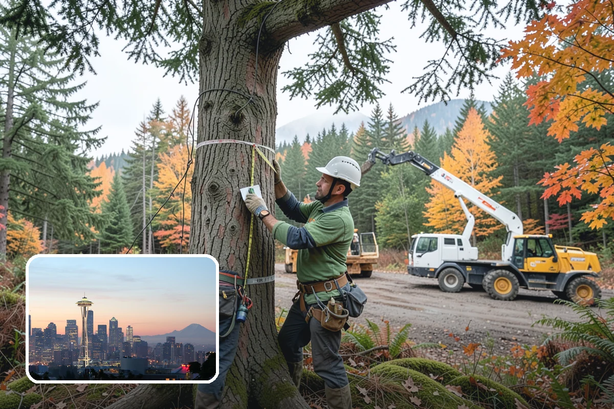 Compost spreading in Seattle, King County, WA - Supports long-term tree health and stability