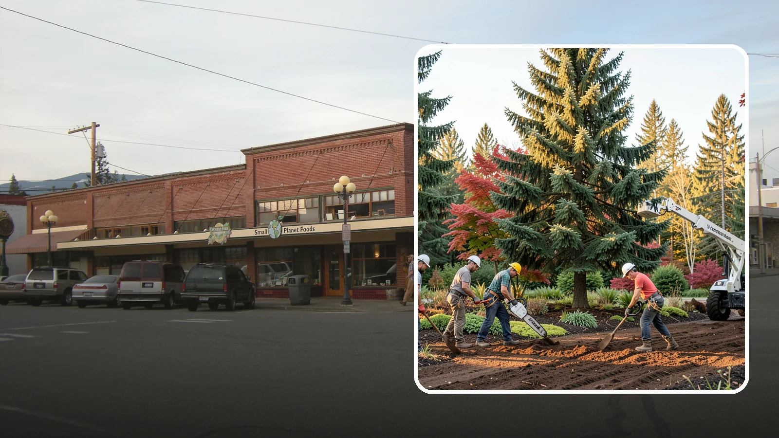 Compost spreading in Sedro-Woolley, Skagit County, WA - The application of compost to improve soil.