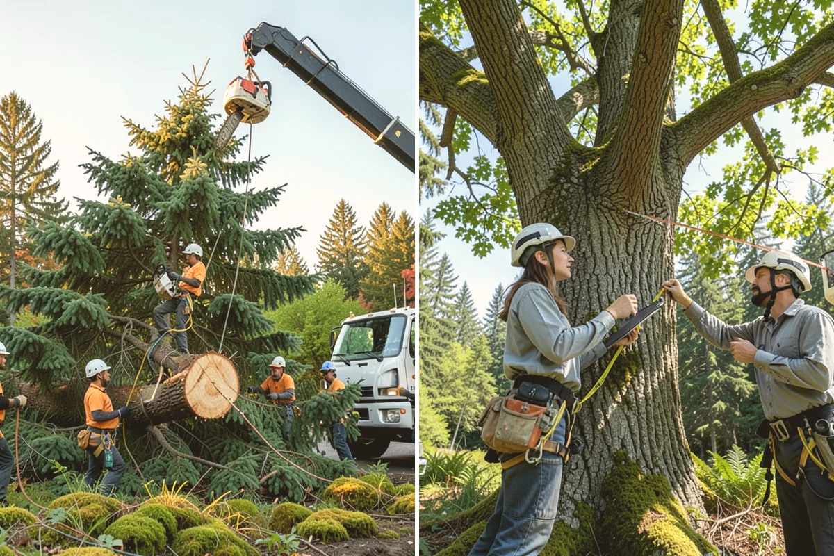Compost spreading in Snohomish, Snohomish County, WA - Inspect the tree and its site