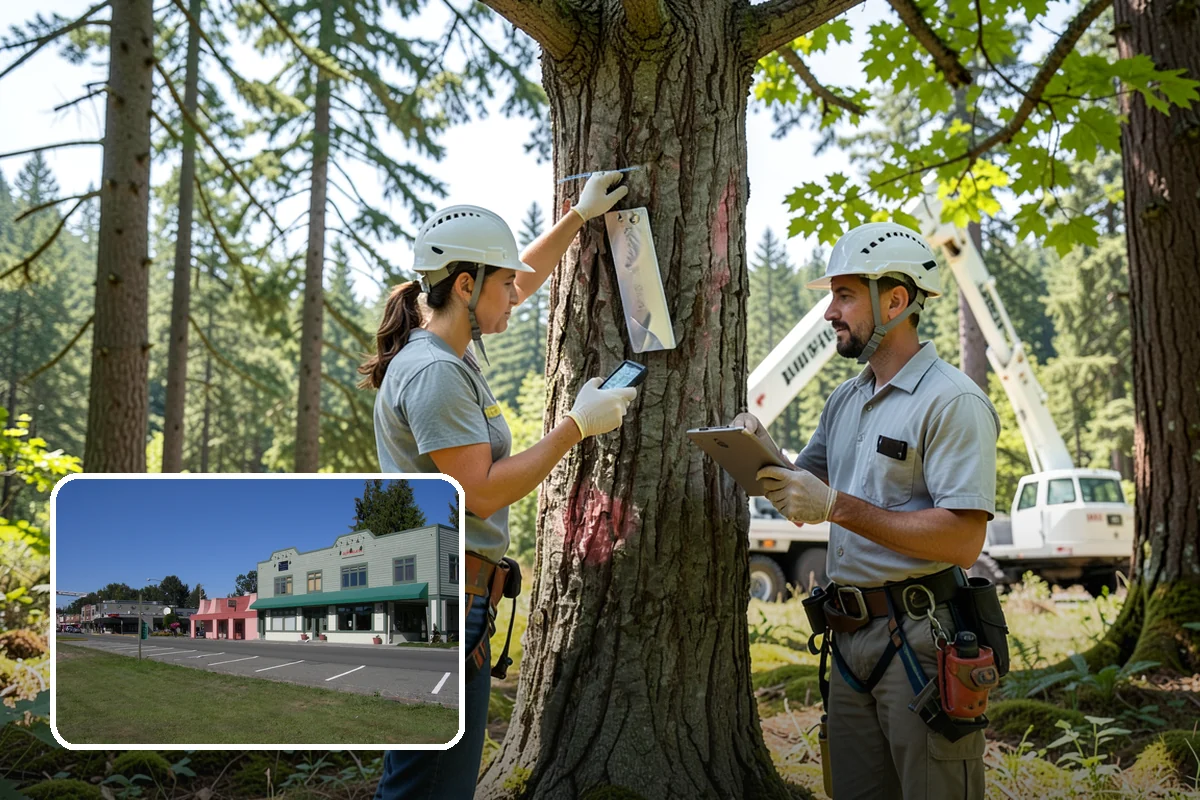 Compost spreading in Snoqualmie, King County, WA - Supports long-term tree health and stability