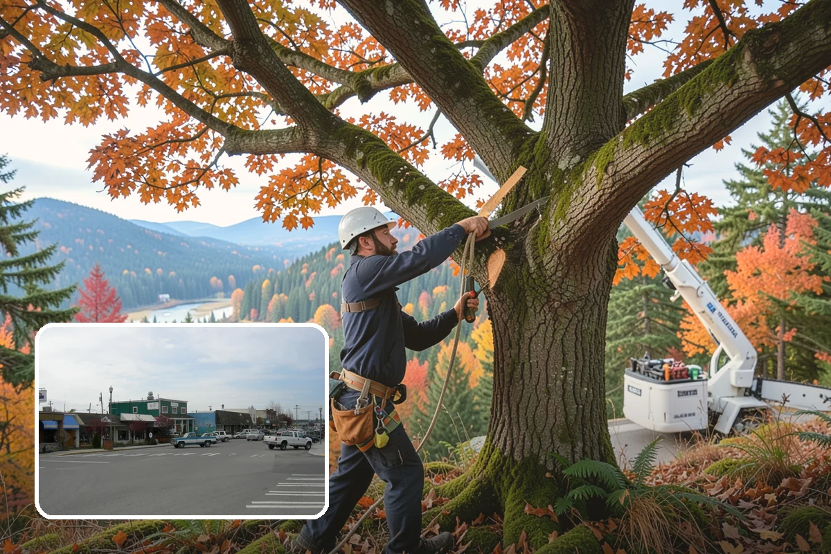 Compost spreading in Stanwood, Snohomish County, WA - Supports long-term tree health and stability