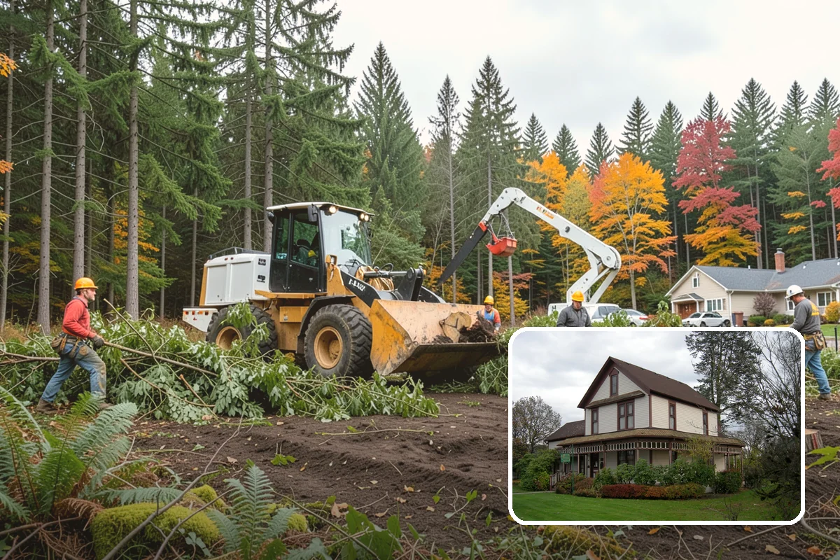 Compost spreading in Sumner, Pierce County, WA - Supports long-term tree health and stability