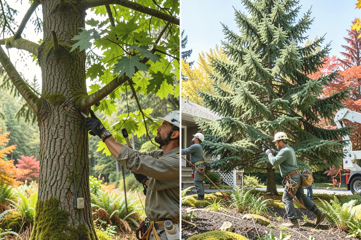 Compost spreading in Tacoma, Pierce County, WA - Inspect the tree and its site