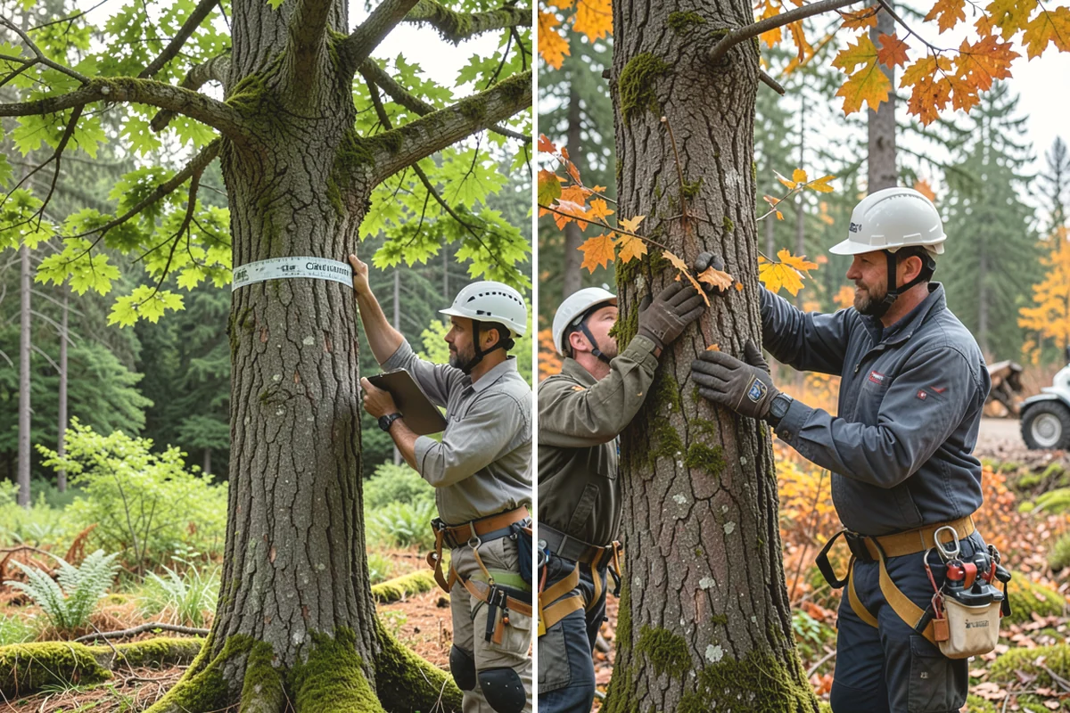 Compost spreading in University Place, Pierce County, WA - Inspect the tree and its site