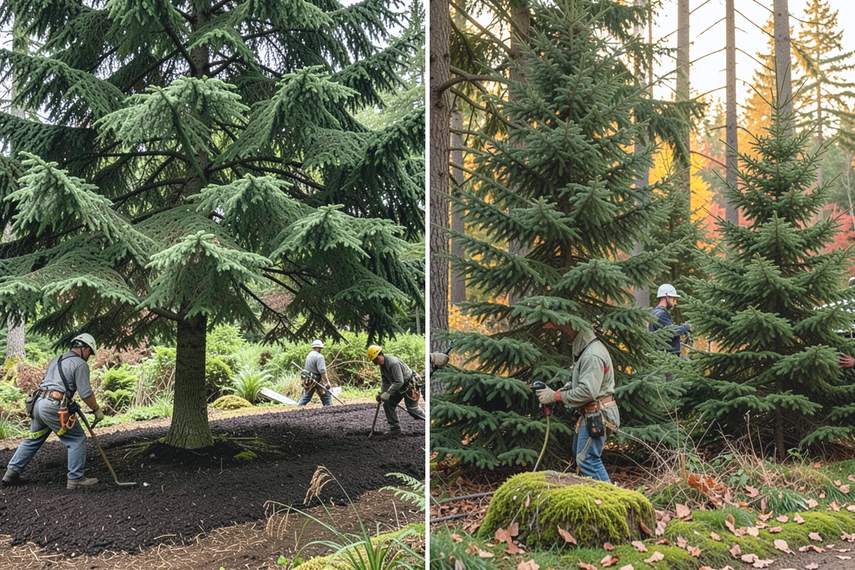 Confined-space tree removal in Auburn, King County, WA - On-site assessment and hazard evaluation