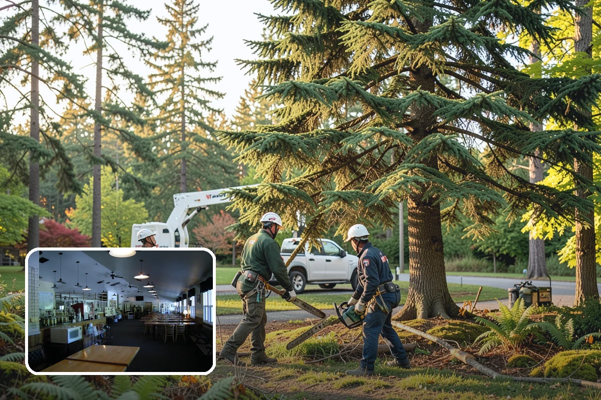 Confined-space tree removal in Black Diamond, King County, WA - Removes safety hazards and reduces liability
