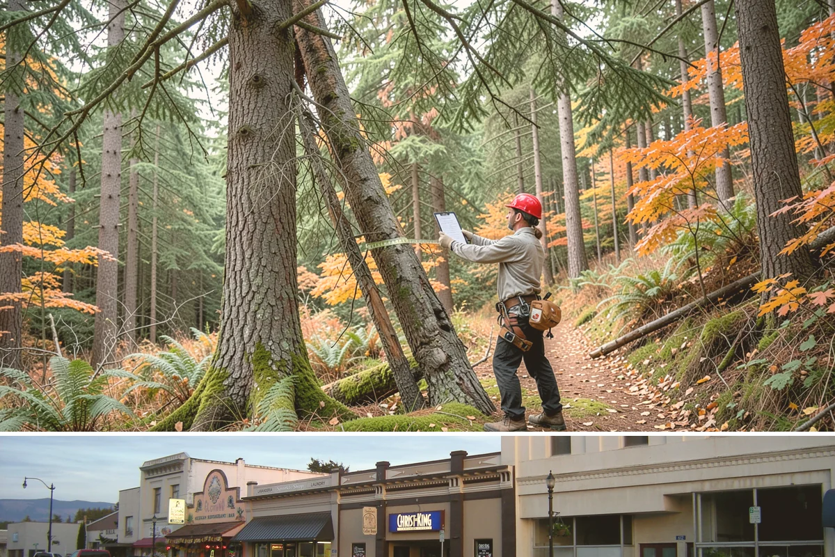 Confined-space tree removal in Burlington, Skagit County, WA - This service can be performed year-round in the Puget Sound climate but requires extra caution during wet seasons when ground...
