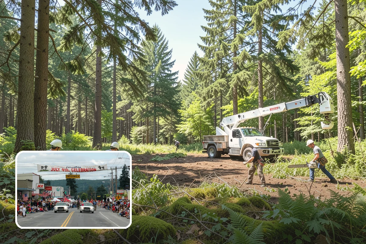 Confined-space tree removal in Carnation, King County, WA - Removes safety hazards and reduces liability