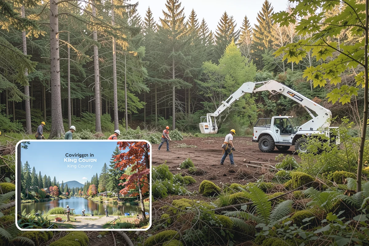 Confined-space tree removal in Covington, King County, WA - Removes safety hazards and reduces liability