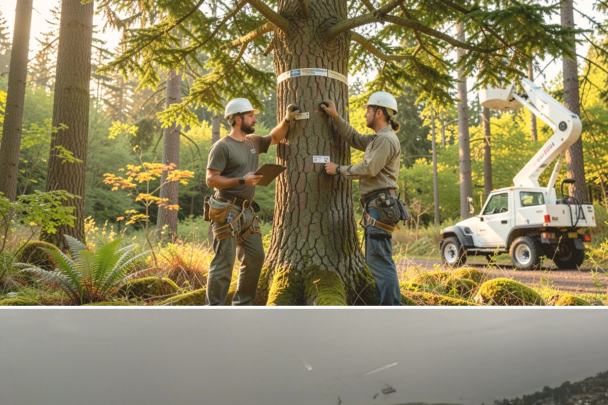 Confined-space tree removal in Des Moines, King County, WA - This service can be performed year-round in the Puget Sound climate but requires extra caution during wet seasons when ground...