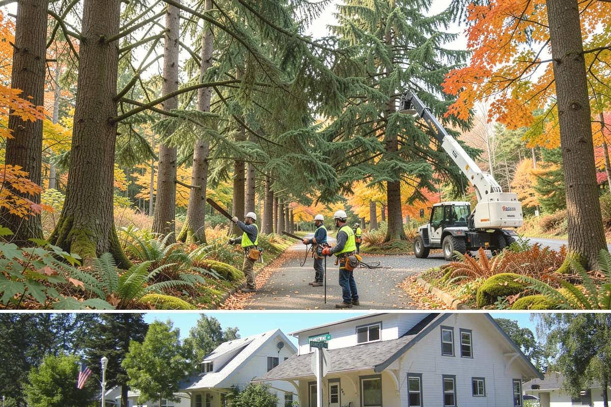 Confined-space tree removal in DuPont, Pierce County, WA - This service can be performed year-round in the Puget Sound climate but requires extra caution during wet seasons when ground...