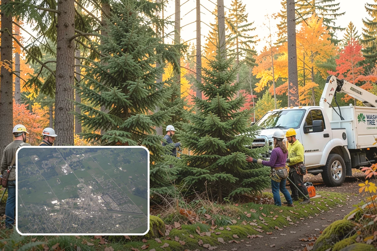 Confined-space tree removal in Enumclaw, King County, WA - Removes safety hazards and reduces liability