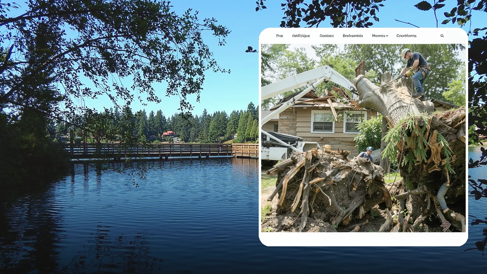 Confined-space tree removal in Federal Way, King County, WA - The careful dismantling of trees in tight or restricted areas.