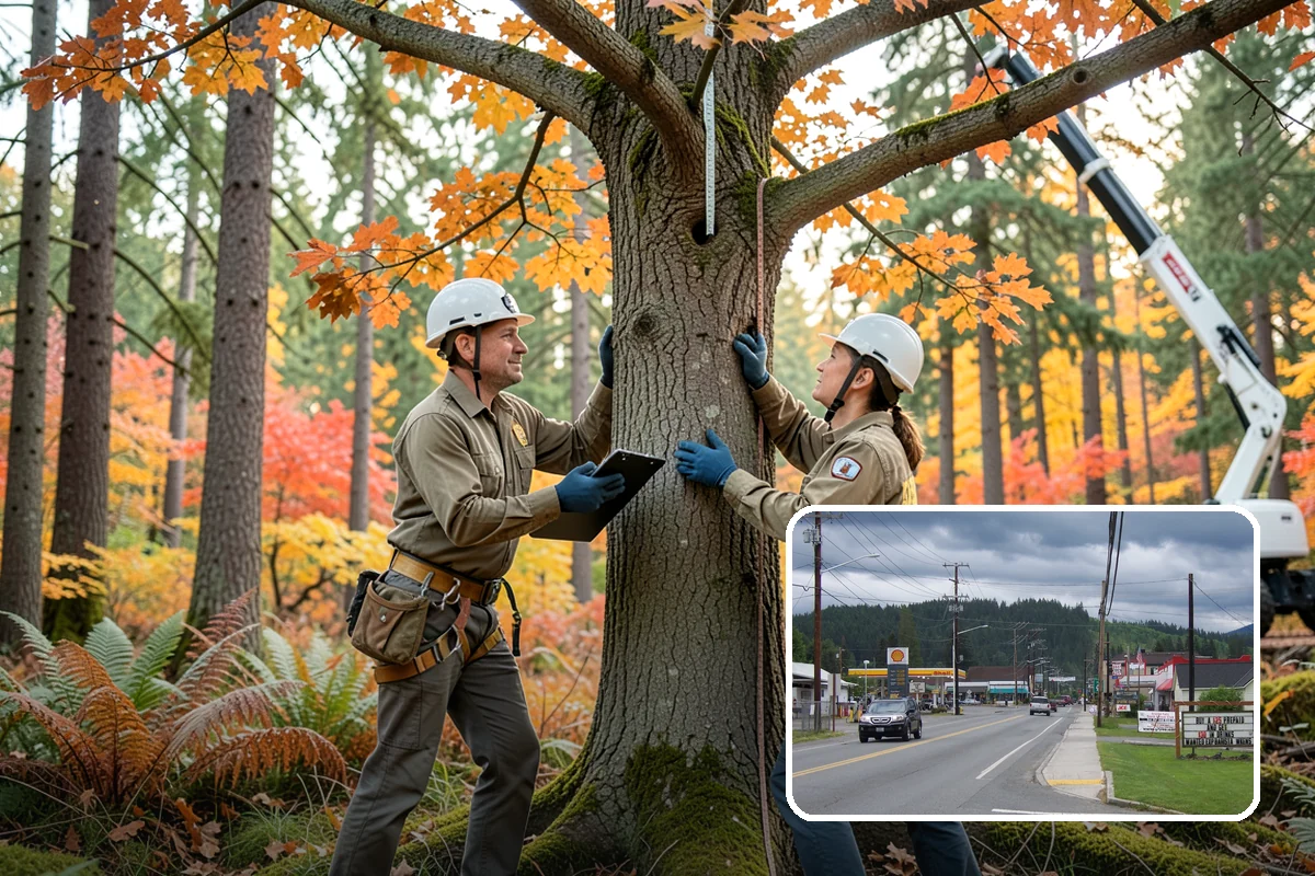 Confined-space tree removal in Granite Falls, Snohomish County, WA - Removes safety hazards and reduces liability