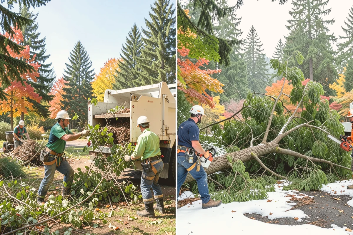 Confined-space tree removal in Index, Snohomish County, WA - On-site assessment and hazard evaluation