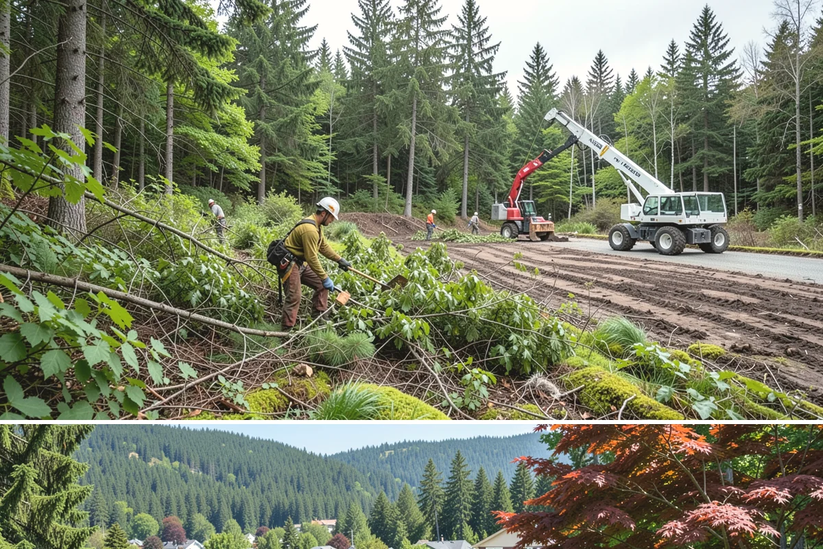 Confined-space tree removal in Index, Snohomish County, WA - This service can be performed year-round in the Puget Sound climate but requires extra caution during wet seasons when ground...