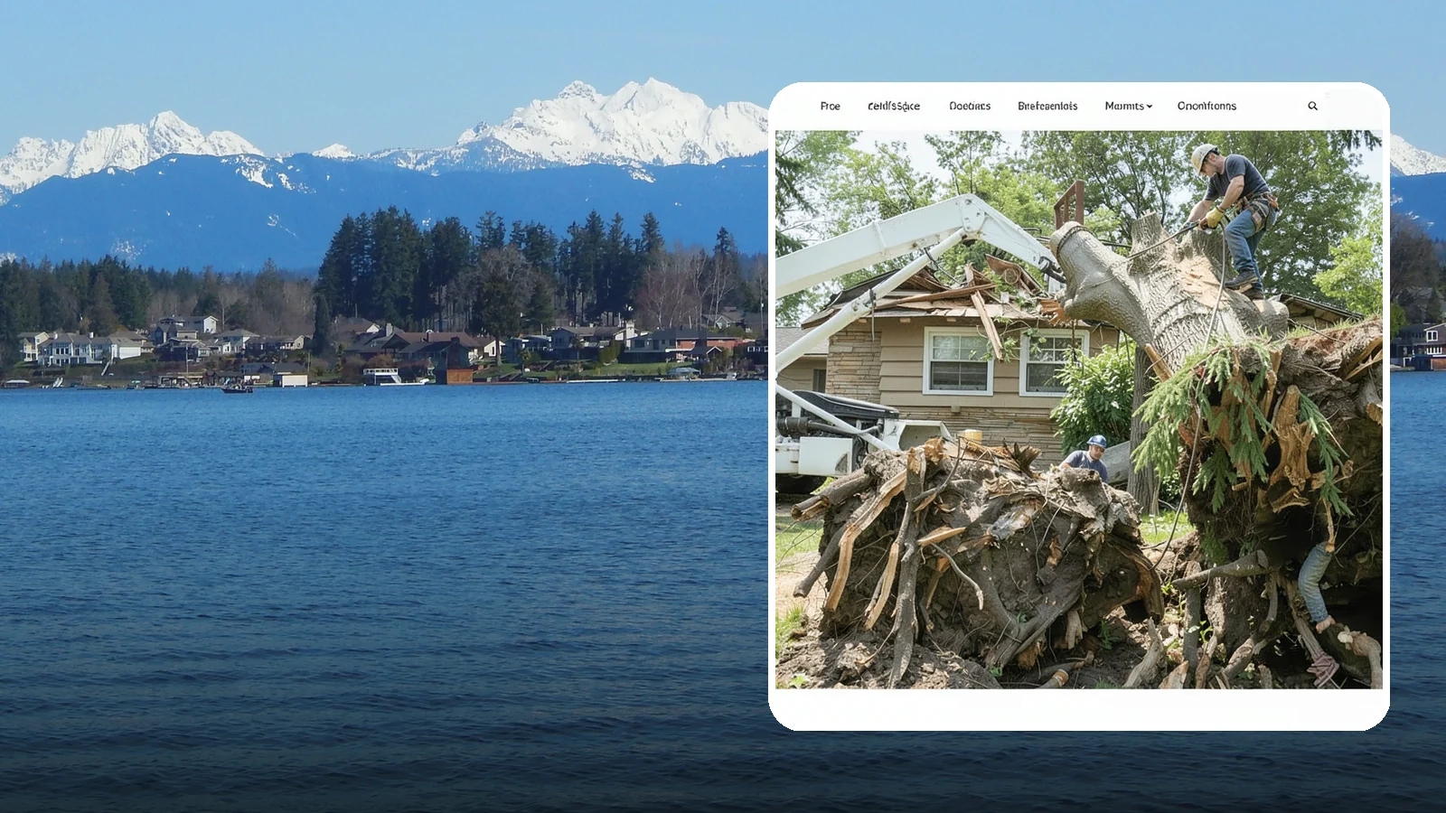Confined-space tree removal in Lake Stevens, Snohomish County, WA - The careful dismantling of trees in tight or restricted areas.
