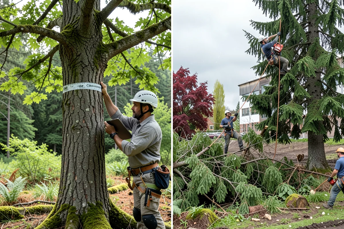 Confined-space tree removal in Lyman, Skagit County, WA - On-site assessment and hazard evaluation