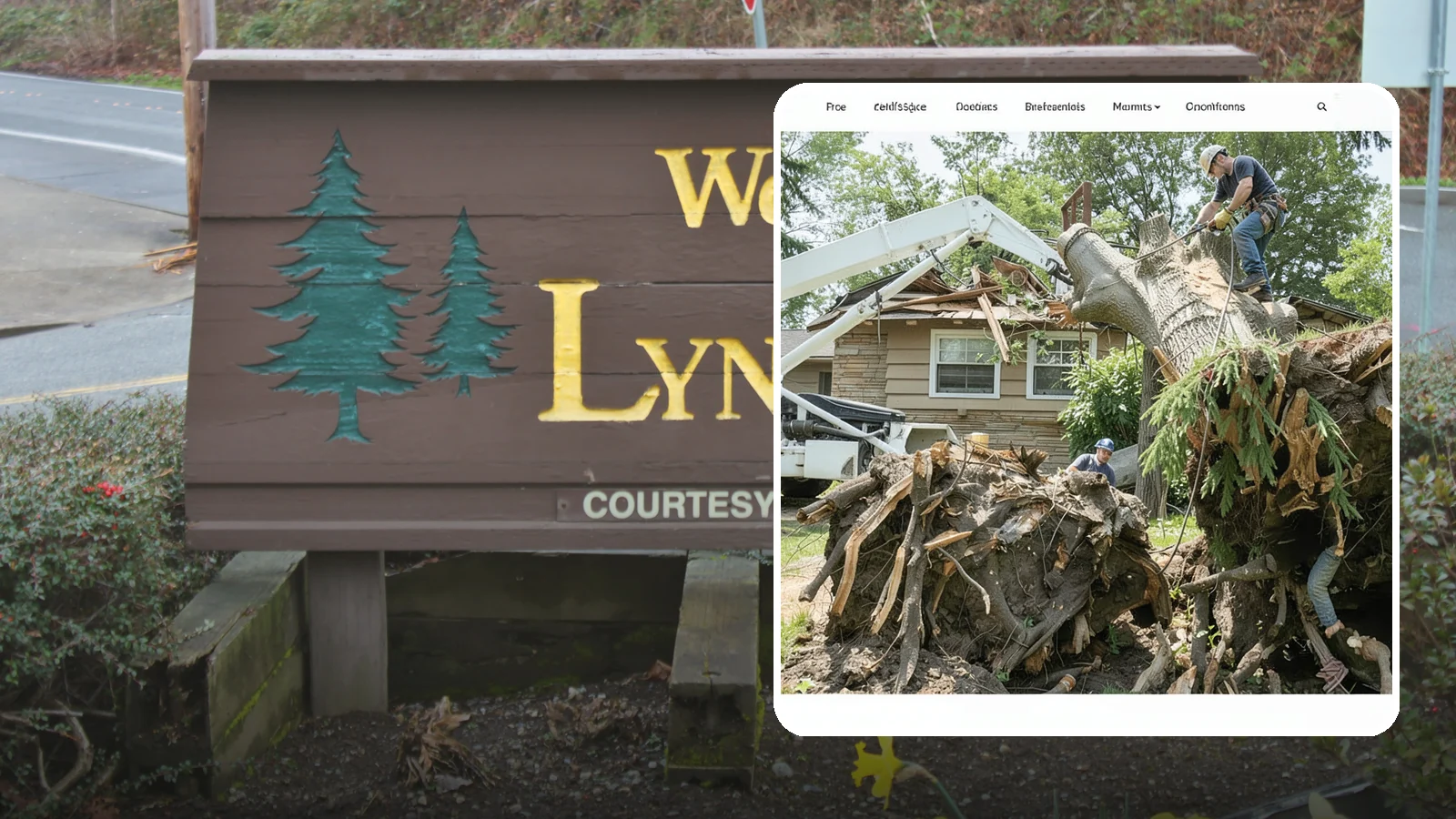Confined-space tree removal in Lynnwood, Snohomish County, WA - The careful dismantling of trees in tight or restricted areas.