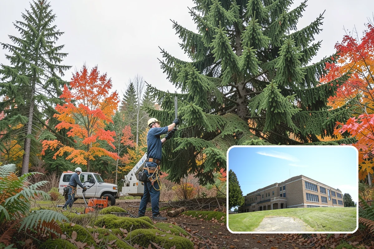 Confined-space tree removal in Maple Valley, King County, WA - Removes safety hazards and reduces liability