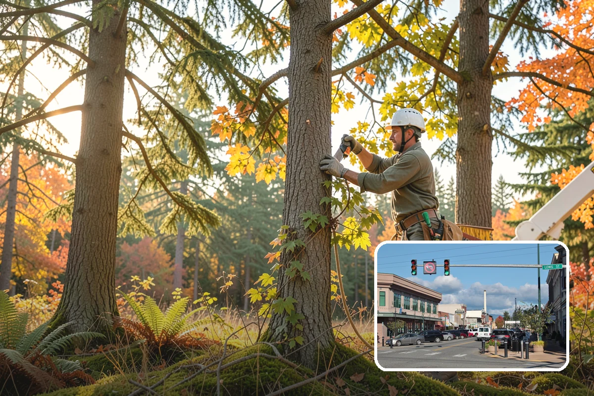 Confined-space tree removal in Monroe, Snohomish County, WA - Removes safety hazards and reduces liability